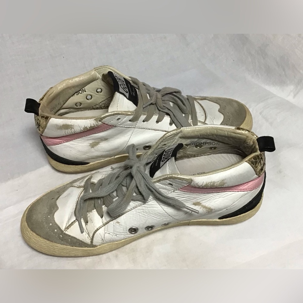 GGDB Midstar Private/EDT High Top White and Gray Sneakers 36 Italy - Picture 4 of 12